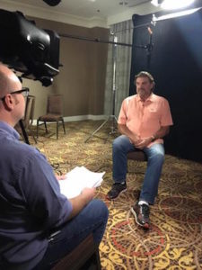 Jackson Michael interviewing Dan Pastorini